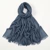 Large Size Cotton Feeling Scarf Women Plain Foulard Femme Luxury Hijab Long Bandana Evening Party Dress Shawls and Wraps