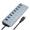 Type C Aluminum Alloy USB 3 0 Hub with Switch Laptop Docking Station Multi Port Expander for MacBook PC Accessories