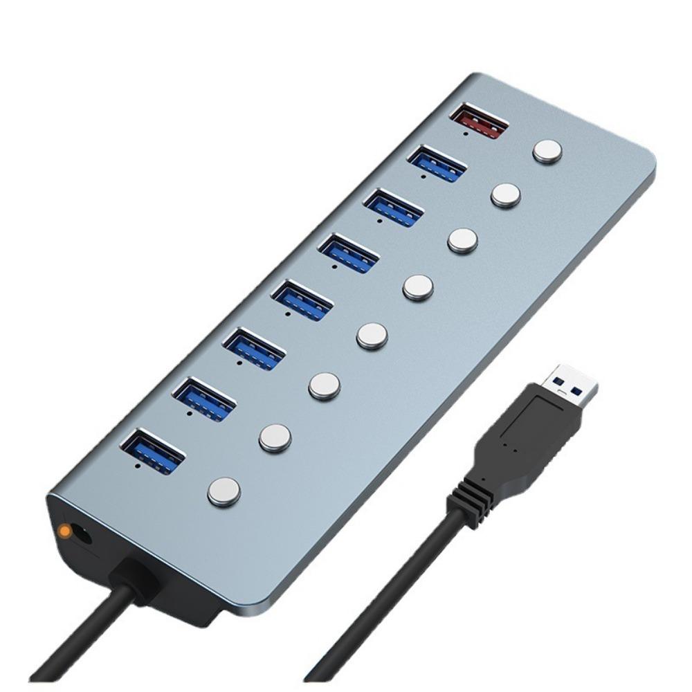 Type C Aluminum Alloy USB 3 0 Hub with Switch Laptop Docking Station Multi Port Expander for MacBook PC Accessories