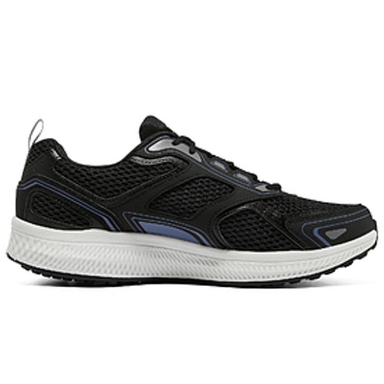 Skechers Go Run Consistent Comfortable Athletic Mesh Synthetic Leather Shock Absorbing Durable Low Top Running Shoes Men sneakers 220036-BKBL