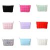 Fashion Diamonds Texture Cosmetic Case Functional Storage Pouches For Women Simple Style Assorted Color Option