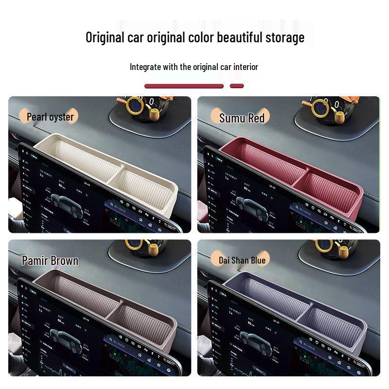 Compatible NIO ES8 Center Console Screen Rear Storage & Glasses Organizer Box