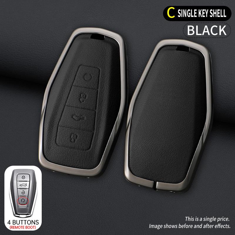 Zinc Alloy Auto Key Fob Cover Case Housing Fit For Geely Okavango Coolray Atlas Monjaro Tugella Emgrand Gt S Proton X50 X70 X6 X7 Ex7 Gc9