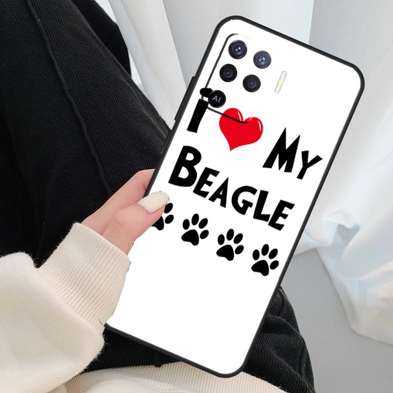 I Love My Beagle Dogs Case For Oppo A40 A60 A80 A5 Pro A15 A16 A17 A57 A77 A94 A74 A54 A76 A96 A18 A38 A58 A78 A98