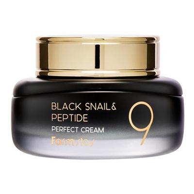 Čierny slimák a peptid 9 Perfect krém 55 ml – Starostlivosť proti vráskam a pre elasticitu so slimačím slizom a peptidmi, Kórejský