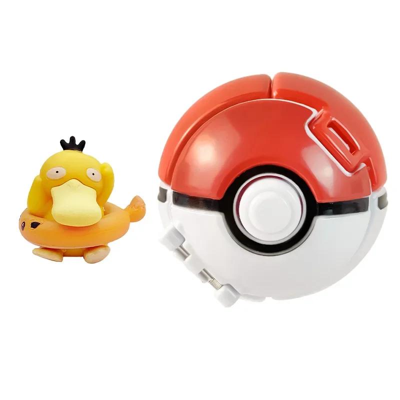 Pokemon Ball with Figure Poke Pokeball Mew Groudon Solgaleo Mewtwo Pikachu Meowth Charizard Kyogre Fennekin Froakie Chespin Toy