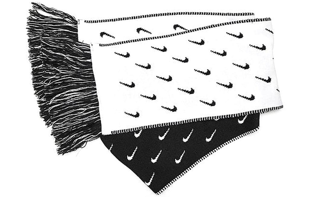 Men's Nike Knit Scarves Unisex Black White