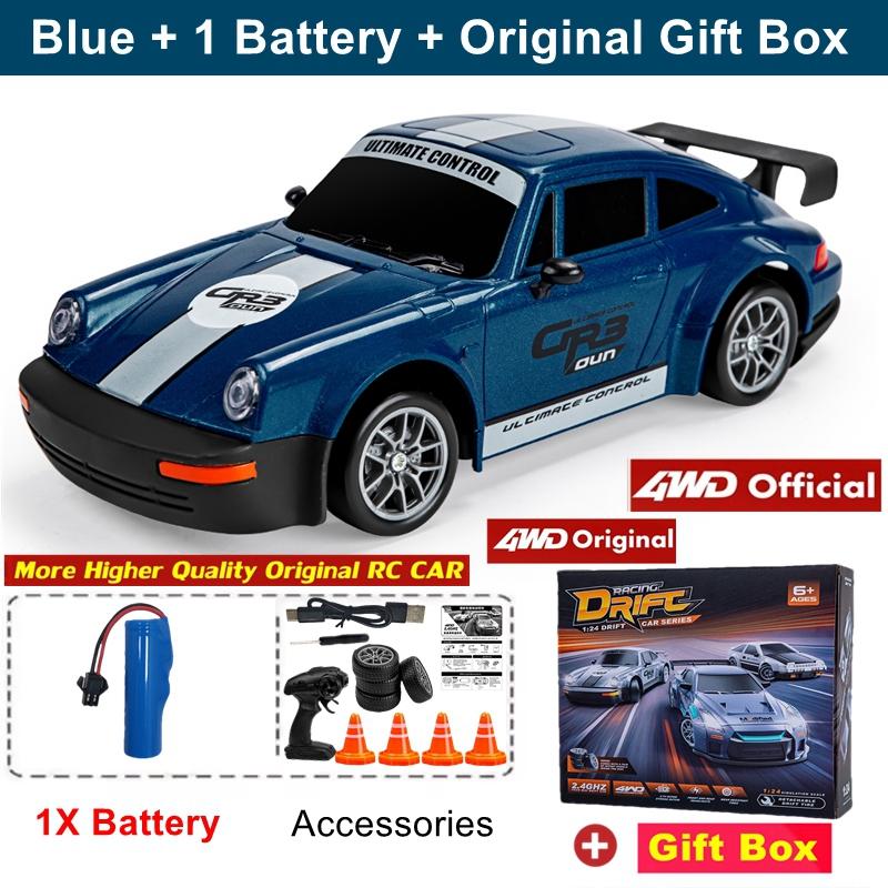 4Wd Rc Drift Car With Led Light 2.4G Radio 20Km/H High Speed Remote Control Racing Cars Vehicle Model Toy Gift For Boy Girl Kid