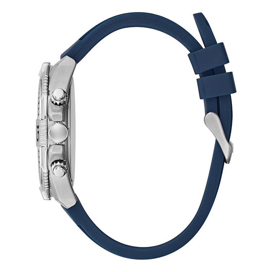 Guess Men's GW0211G1 Silver Stainless Steel Quartz Casual, Silver, Quartz Movement GW0211G1