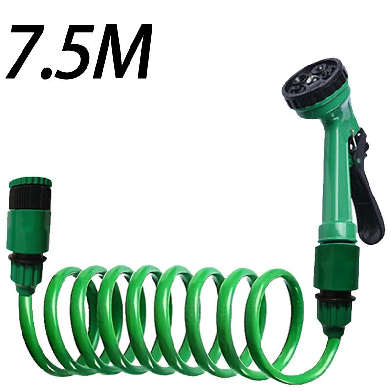 Retractable Coil Garden Hose Pipe Expandable Reel Airbrush Spray Tool Tap Connector Car Wash Tools