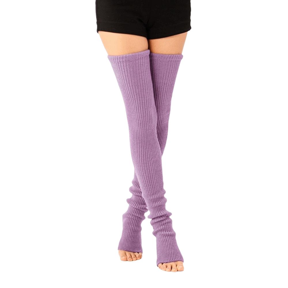 Multicolor Above Knee Socks Stripe Leg Cover Knee Sleeve Long Stockings  Autumn Winter