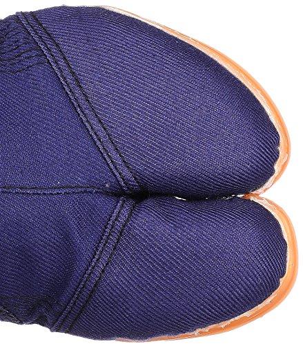 Works Homme Men's Patented Iron Toe Cap and Stitched Tabi Socks, 8-Ply Seam, Size 1000, Navy, Size 26.0 cm