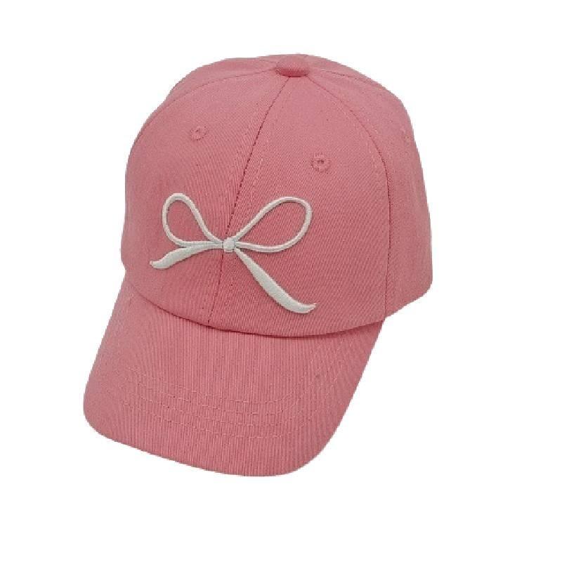 Hip Hop Duck Tongue Cap With Sweet Bow Embroidery For Children In Various Colors