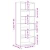 Highboard Smoked Oak 70x41x185 Cm Engineered Wood