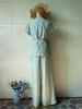 2025 Summer European & American Casual V-neck Short-sleeve Long Pants Fashion Set