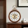 2025 Simple Living Room Desktop Clock, Table Clock for Home Bedroom, Silent Clock, Creative American-style Decoration Clock