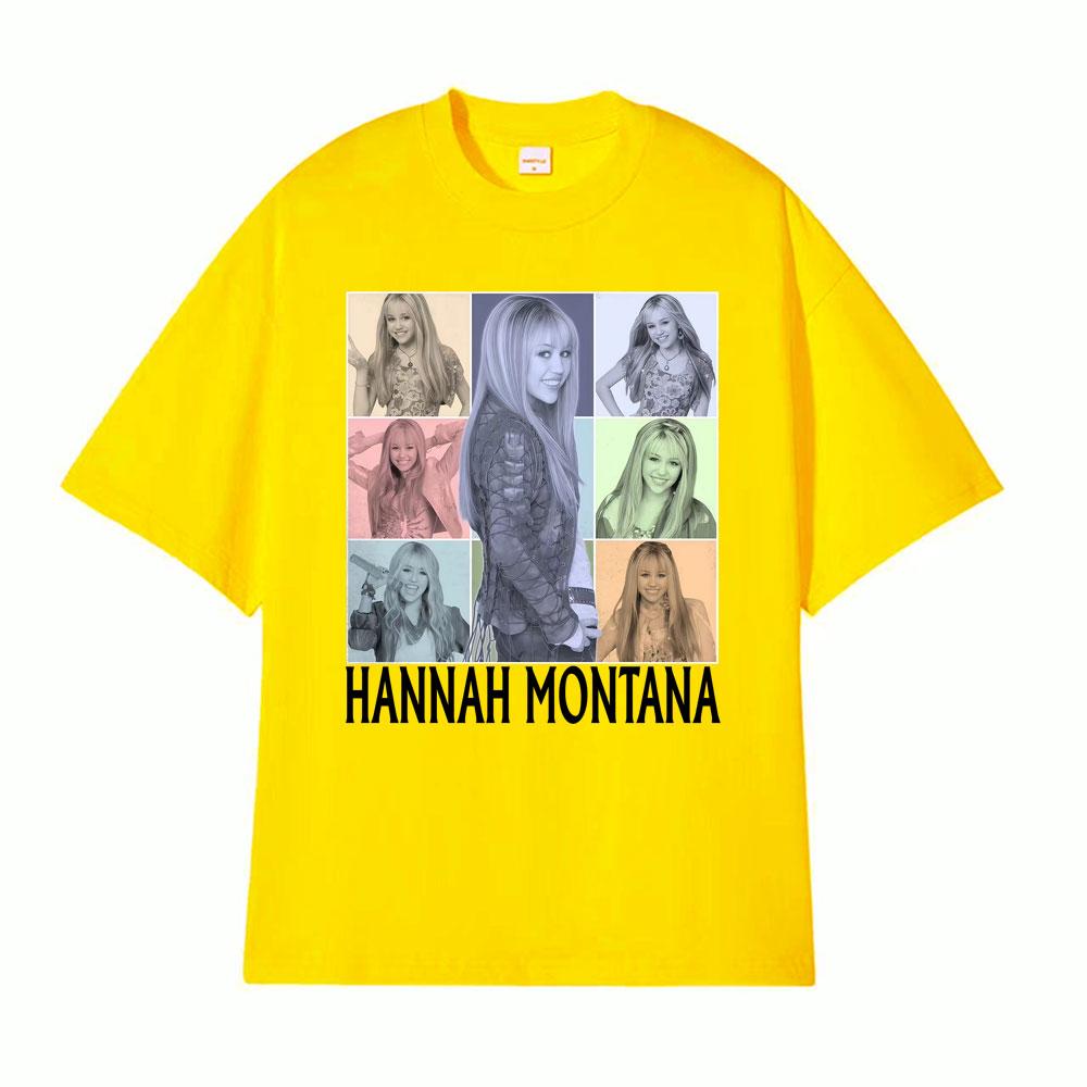 Limited Vintage Hannah Montana Mutil Style Tshirts Men Women Fashion High Quality Cool T Shirt Summer Pop Art Oversized Tshirt