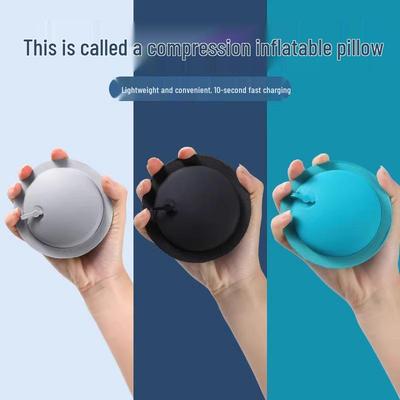 Almohada Inflable Compacta en Forma de U para Viaje, para Dormir y Soporte Cervical