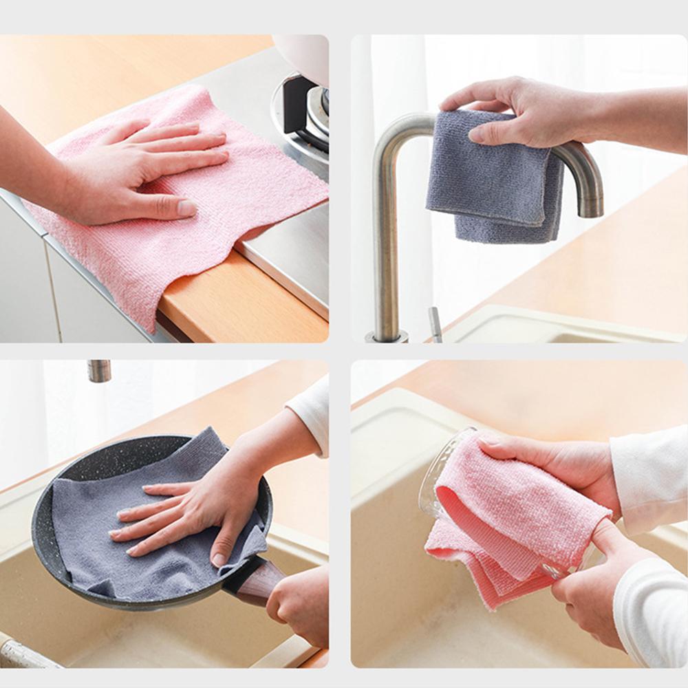 Microfiber Cleaning Cloth Roll, Tear Away Microfiber Kitchen Towels 20Pcs, Reusable Washable Rags, Scratch Free, Ultra Absorbent Dish Rags