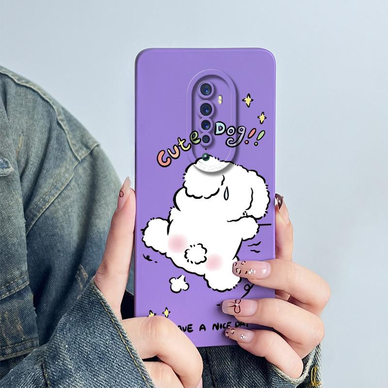 For OPPO Reno 2 Phone Case Reno2 CPH1907 Cover Soft Silicone Cute Cartoon Panda Flower Boys Girls Shell Protective Funda Casing