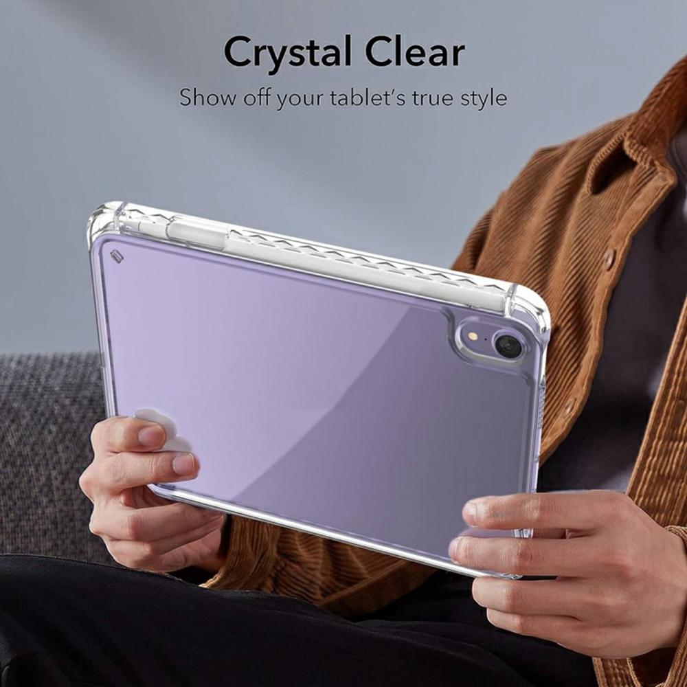 For iPad mini (2024)/(2021) Case Corner Protection Clear Acrylic+TPU Tablet Cover