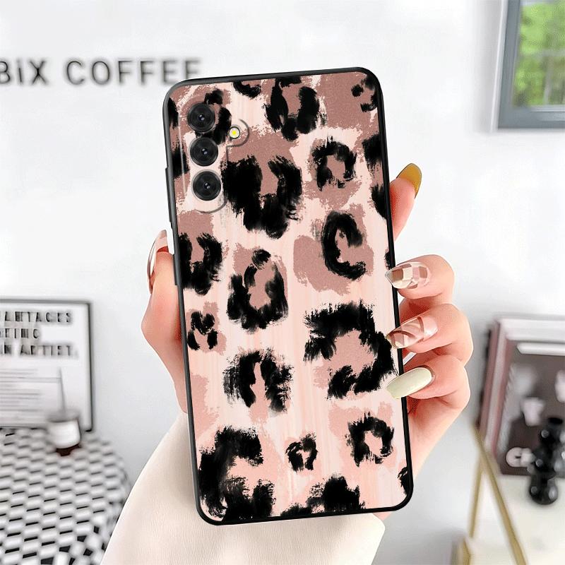 Leopard Print Trend Desgin Soft Phone Case for Samsung A17 A37 A57 A16 A26 A36 A56 A15 A25 A35 A55 A14 A24 A34 A54 A13 A23 A33 A