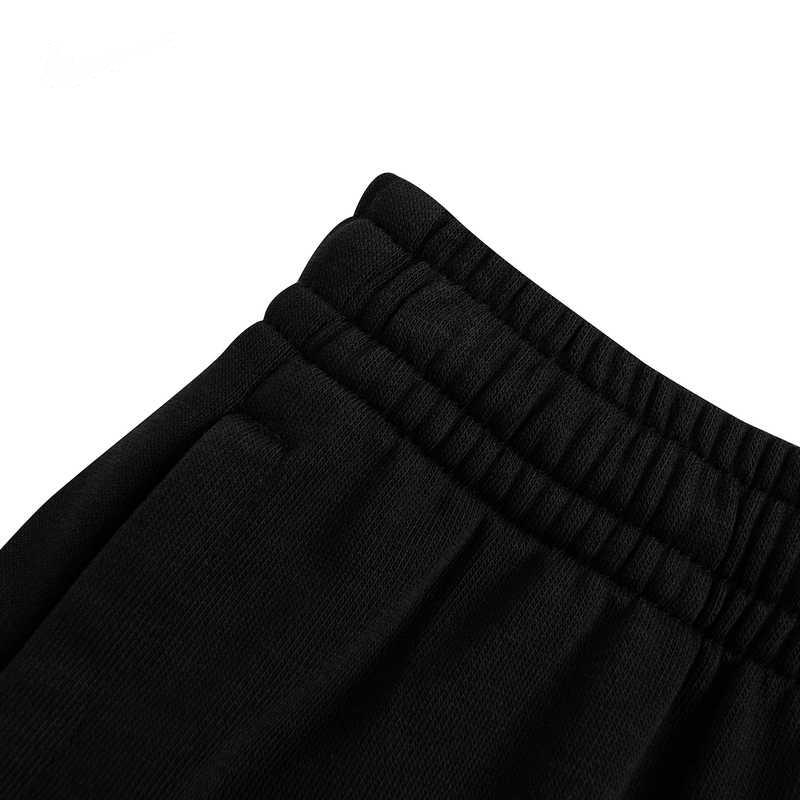 Nike Casual Pants Kids Elastic Logo Print Straight Leg Knit Long Pants Kids bottoms Black NY2342059GS-001