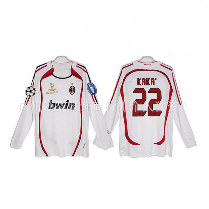 AC Milan Retro Jersey 0607 Season Kaka Maldini Ronaldinho Pirlo Collectibles Football