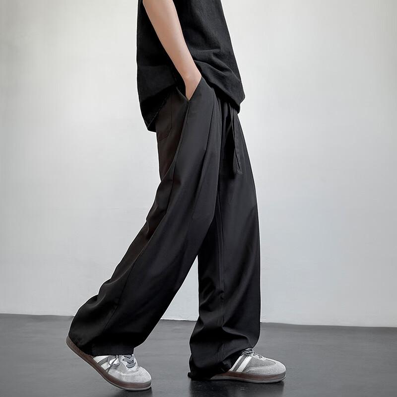 POUM Men's Straight-Leg Business Casual Pants