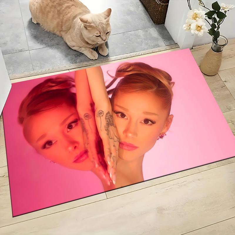 Pink Reflection Portrait Carpet Rug Soft Washable Antislip Home Living Room Sofa Mats Personalized Christmas Rug