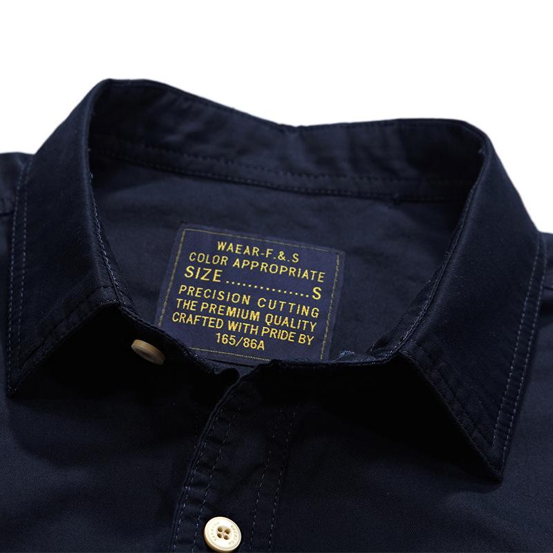 Summer Men's Short-sleeved Shirt Washed Loose Big Yards Outdoor Work Shirt Tide Comfortable and Durable Men's Tops Fashionable Trend