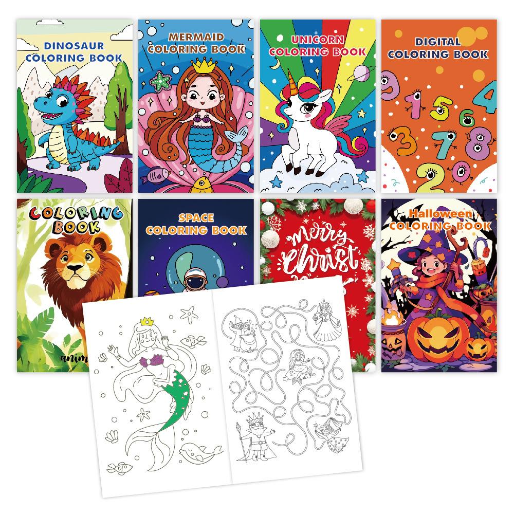 

Kit 8pcs Children Coloring Book for Kids Drawing