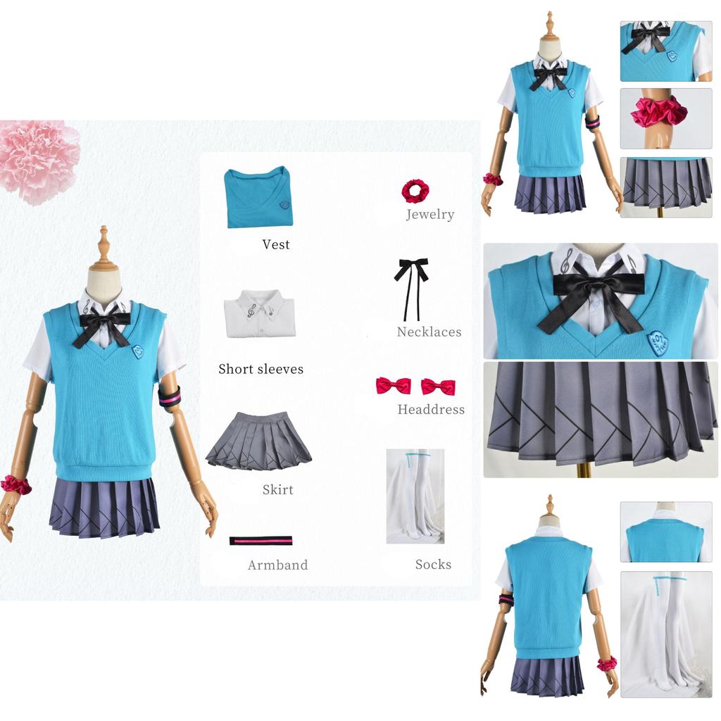 Sweet And Fresh Vocaloid Hatsune Miku 16th Anniversary Cosplay Jk Uniform