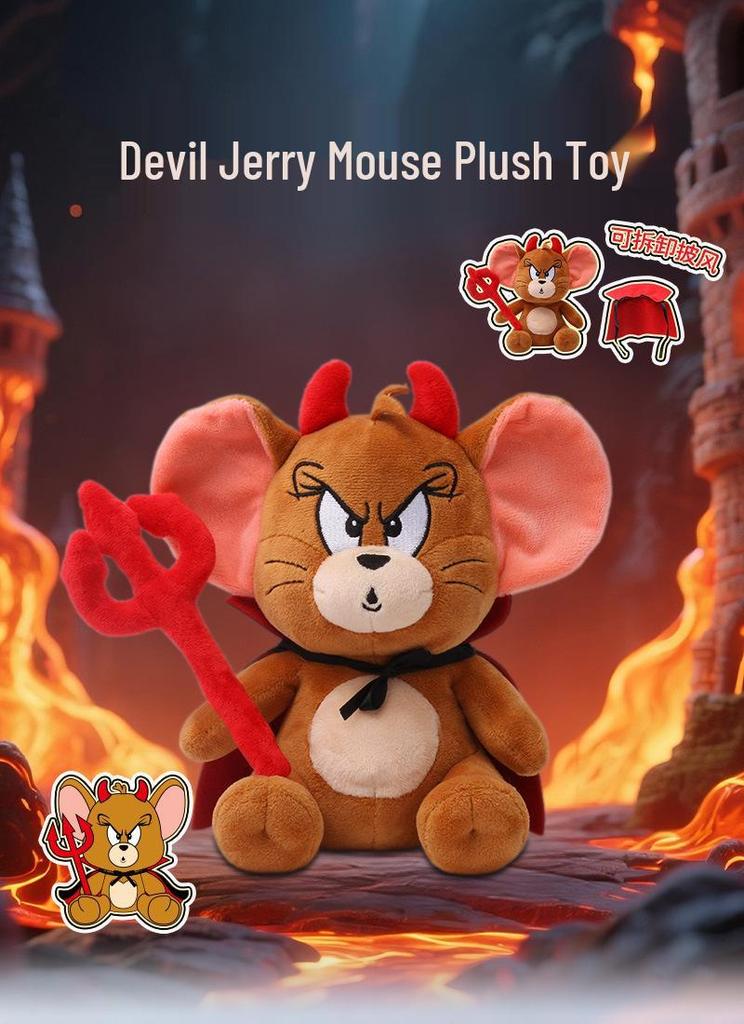 Tom and Jerry Angel Tom Cat & Devil Jerry Mouse Plush Pendant Toy