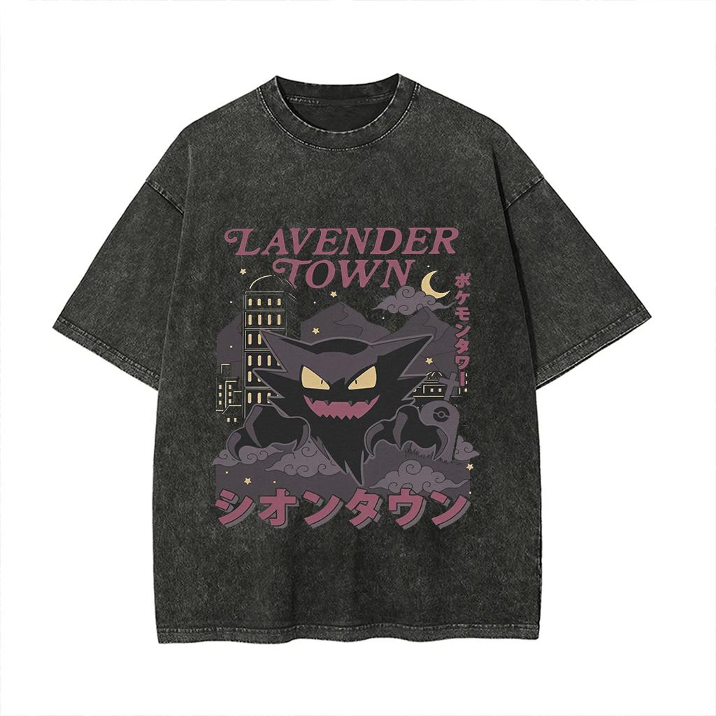 Oversized Pokemon Vintage Wash T-Shirt Man Women Y2k 2026 Unisex Harajuku Graphic Tee Short Sleeve Tee Loose Casual Tops Summer