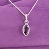 Natural Amethyst Sterling Silver Daughter Gift Unique Engagement Pendant Jewelry PP-59-3