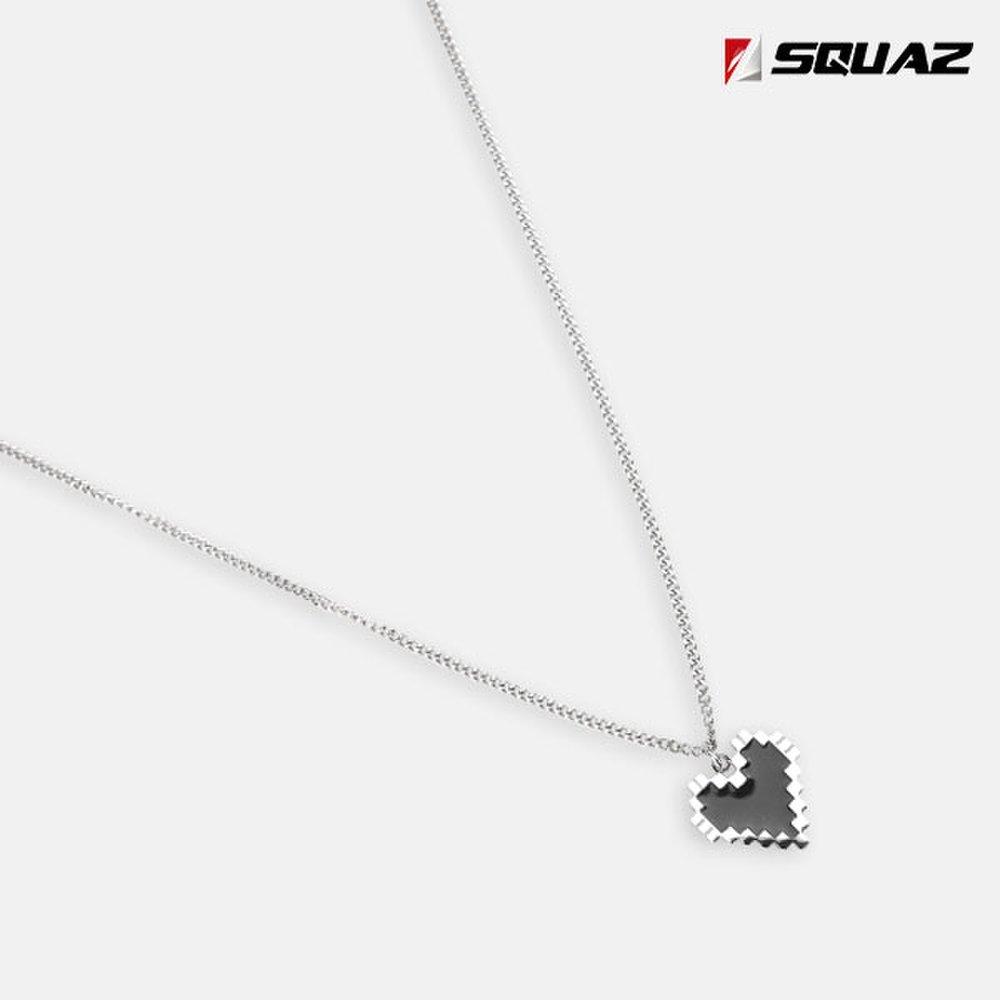 

Surgical steel necklace, couple heart pendant for women and men, 313Zida