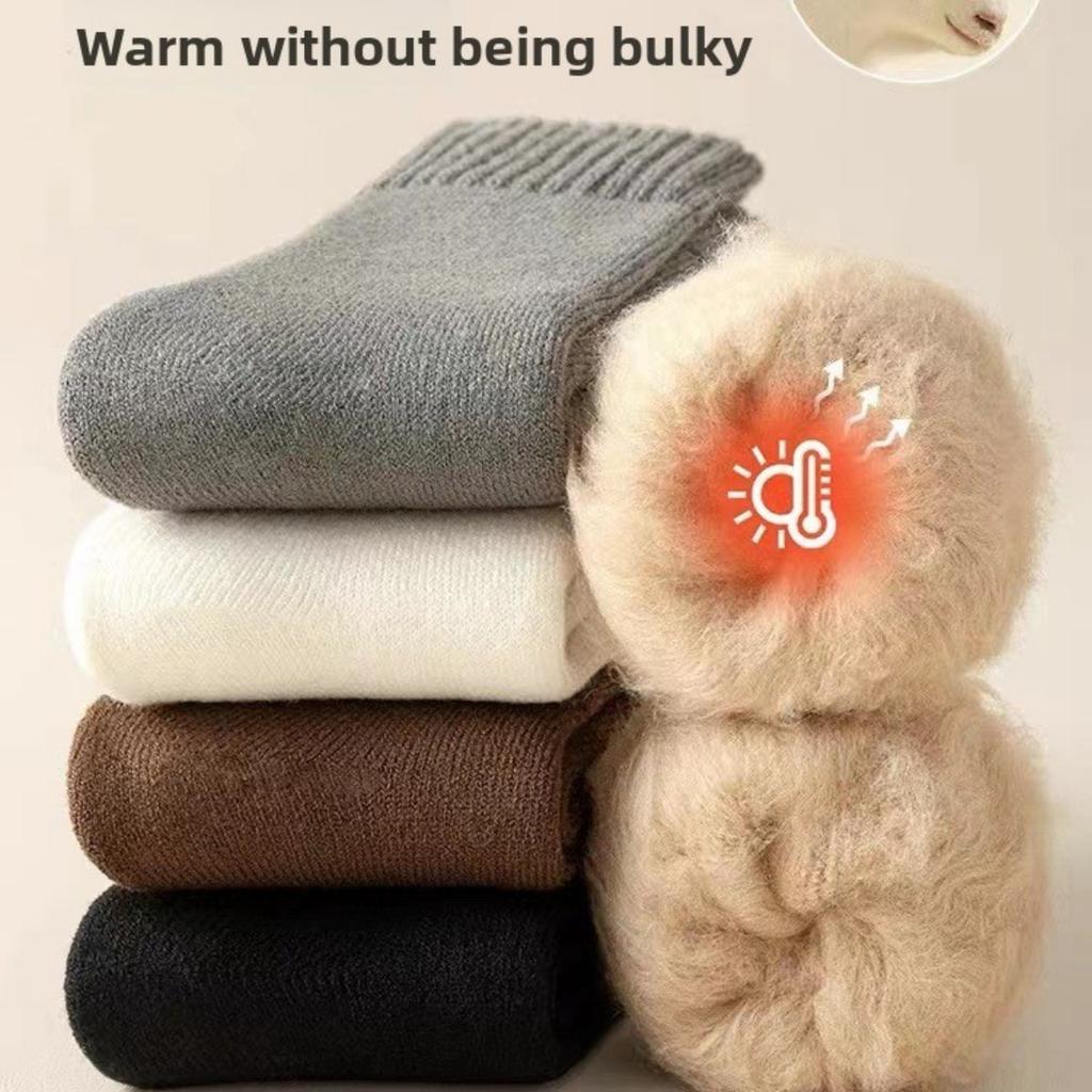 10-1pairs Men's Winter Warm Socks, Super Thick Plush Socks, Unisex Winter Outdoor Warm Socks, Cold Resistant Mid Tube Socks - Perfect Gift