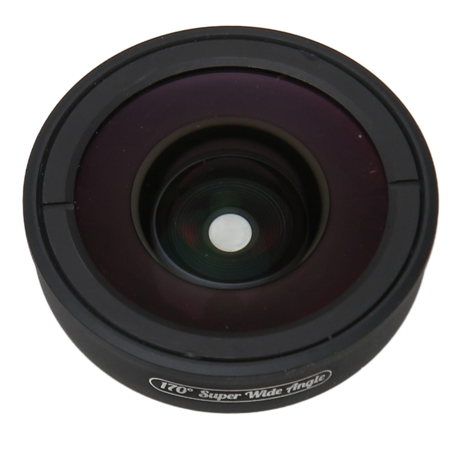 

Объектив телефона, алюминиевый зажим для камеры смартфона, сверхширокоугольный объектив на 170 градусов с чехлом, подставкой, протиркой