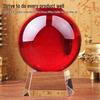 Red K9 Crystal Ball: Transparent Decorative Ornament for Office & Living Room – Fashionable and Simple