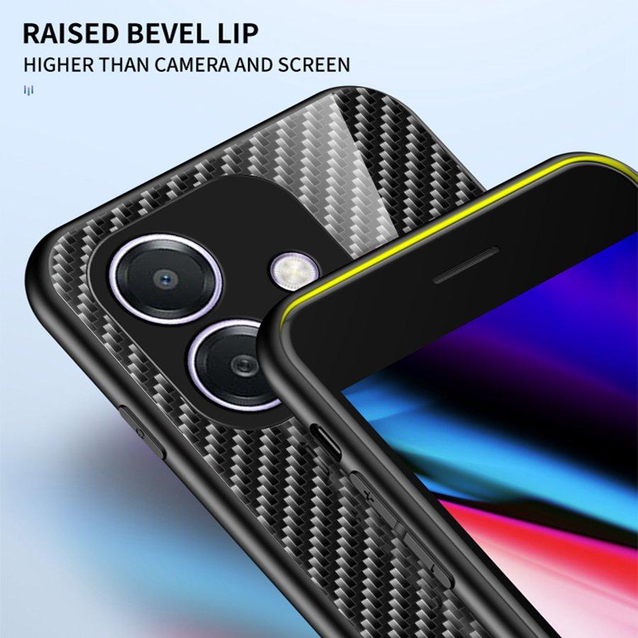 Colorful Tempered Glass Case For Vivo Y72 Y52 5G Y19S Realme 6 8 10 14 Pro XT C30 C3 C63 C61 C75 C31 OPPO A53 A52 A72 Reno 13 Stripe Back Phone Cover