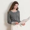 Women's Round Neck Slim Fit Long Sleeve T-Shirt