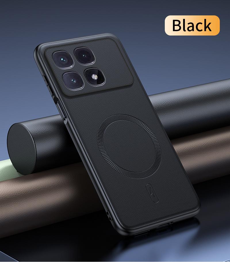 For Redmi K70 Ultra Case Magnetic Leather Shield Cover For Redmi K70 Ultra High Quality Anti-Fingerprint Non-Slip PC+TPU