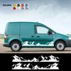 Car Door Side Stickers For Volkswagen VW Caddy MK1 MK2 MK3 2 3 4 Maxi Kombi Accessories Camper Van Mountain Graphics Vinyl Decal