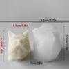 Dog Head Shaped Candle Mold Aromatherapy Soap Mould Durable Wax Moulds Silica Gel Ornament for Birthdays and Festivals