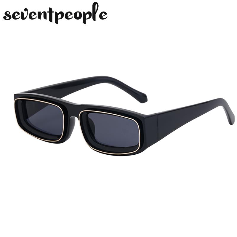 Small Frame Rectangle Sunglasses Women  Luxury Brand Designer Fashion Square Sun Glasses For Men Rectangular Shades Eyewear