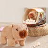 Plush Capybara Electric Pet Toy with Realistic Sound and Life Like Movement Perfect Companion for Kids Indoor Playing brown New Arrival