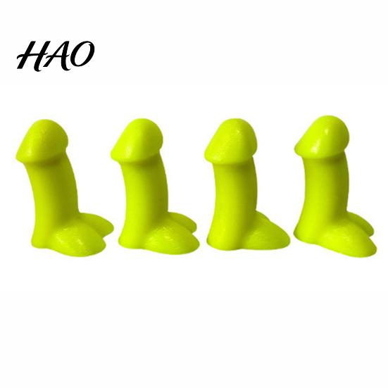 Cappelli a Forma di Pneumatico Scherzosi Novità 4 Pezzi Stelo Valvola in Silicone Pene Luminoso per Impedire l'Ingresso di Sabbia Scherzi Strisce Paracolpi Nucleo Accessori Auto Bicicletta Montagna