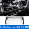 Center Console Air Condition Vent Outlet Cover Trim For Mitsubishi Triton L200 -2025 2026 Carbon Fiber Interior Accessories
