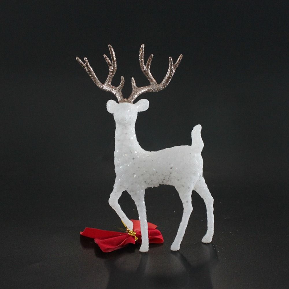 Handmade Sika Deer Statue Easy To Install Artificial Mini Deer Elegant Elk Miniatures  Christmas